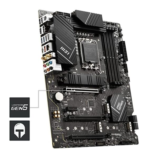 MSI PRO Z790-P WiFi Motherboard, ATX - Supports Intel 12th & 13th Gen Core Processors, LGA 1700-55A DrMOS, DDR5 Memory Boost 7000+MHz/OC, PCIe 5.0 & 4.0 x16, 4 x M.2 Gen4, Wi-Fi 6E, 2.5G LAN - Image 5