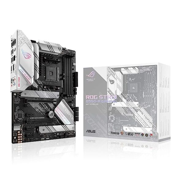 ASUS B550 ROG Strix B550-A Gaming AMD AM4 (3rd Gen Ryzen ATX Gaming Motherboard (PCIe 4.0, 2.5Gb LAN, BIOS Flashback, Dual M.2 with heatsinks, Addressable Gen 2 RGB Header and Aura Sync