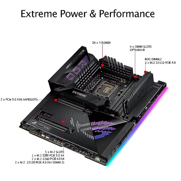 ASUS ROG Maximus Z690 Extreme WiFi ATX Gaming Motherboard LGA 1700 DDR5(12th Gen Intel Core) - Image 4