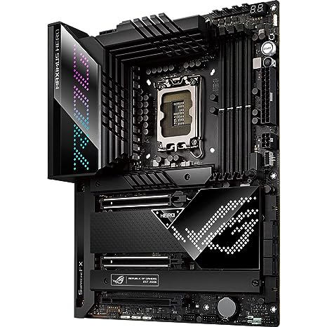 ASUS ROG Maximus Z690 Hero WiFi 6E LGA 1700(Intel 12th Gen) ATX Gaming Motherboard(PCIe 5.0,DDR5,20+1power Stages,2.5Gb LAN,2xThunderbolt 4,5xM.2,Front USB 3.2 Gen 2x2 Type-C,PCIe 5.0 Hyper M.2 Card) - Image 3