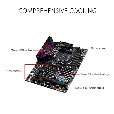 ASUS ROG Strix X570-E Gaming WiFi II AMD AM4 X570S ATX Gaming Motherboard (PCIe 4.0, Passive PCH Heatsink, 12+4 Power Stages, WiFi 6E, 2.5 Gb LAN,USB 3.2 Gen 2 Type C and Aura Sync RGB - Image 4