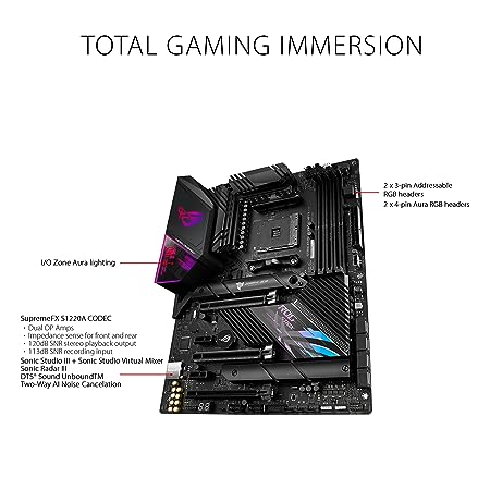 ASUS ROG Strix X570-E Gaming WiFi II AMD AM4 X570S ATX Gaming Motherboard (PCIe 4.0, Passive PCH Heatsink, 12+4 Power Stages, WiFi 6E, 2.5 Gb LAN,USB 3.2 Gen 2 Type C and Aura Sync RGB - Image 5