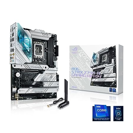 ASUS ROG Strix Z790-A Gaming WiFi D4 LGA 1700 ATX Motherboard with 16 + 1 Power Stages, DDR4, 4xM.2 Slots, WiFi 6E, USB 3.2 Gen 2x2 Type-C®, AI Overclocking, AI Cooling II, & Aura Sync