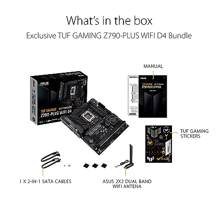 ASUS Tuf Gaming Z790-Plus WiFi Intel Z790 Lga 1700 ATX Gaming Motherboard with 16+1 Drmos Power Stages, Pcie 5.0, Ddr4 Ram Support, Four M.2 Slots, USB 3.2 Gen 2X2 Type-C, & Aura Sync RGB Lighting - Image 6