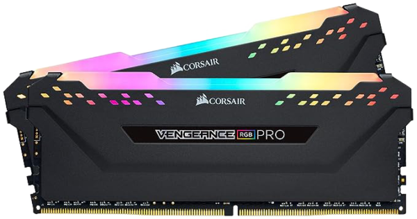 CORSAIR Vengeance RGB PRO 16GB (2x8GB) CMW16GX4M2C3200C16 DDR4 3200MHz C16 LED Desktop Memory - Black