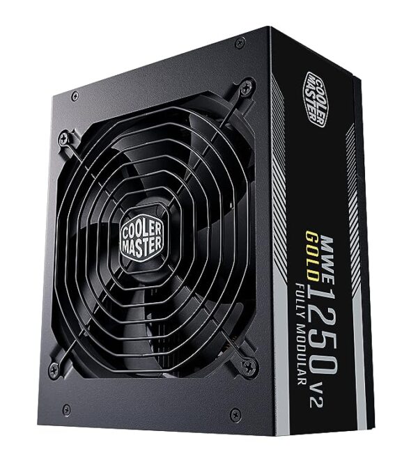 Cooler Master MWE Gold 1250 V2 Power Supply - Fully Modular  80 Plus Gold Certified  Japanese Capacitors  140mm Fan  1250 Watt - Image 2