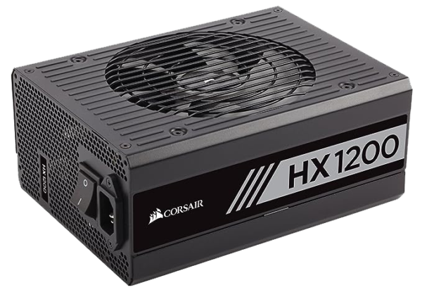 Corsair HX1200 1200 Watt 80+ Platinum Fully Modular PSU/Power Supply for PC - CP-9020140-UK (Black)