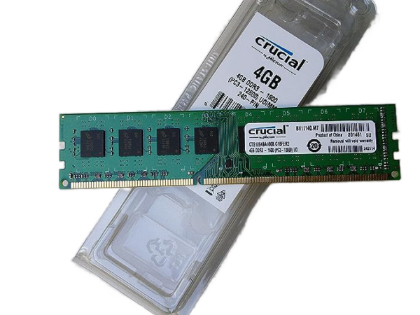 Crucial 4GB CT51264BA160B 240-pin DIMM DDR3 PC3-12800 Memory Module