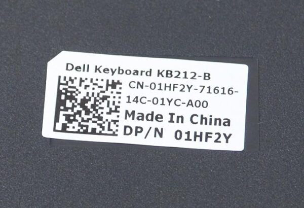 Dell 2GR91 Slim Black USB 104-Key Keyboard, with Fold-out Feet for Desktop and Notebook Systems - Image 3