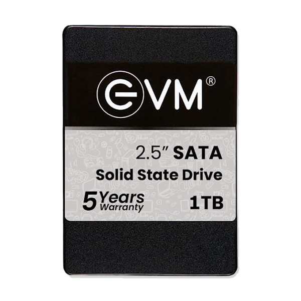 EVM 1TB SSD - 2.5 Inch SATA Solid-State Drive - Faster Boot-Up and Load Times with Read Speeds up to 550MBs & Write Speeds up to 500MBs - High-Performance Storage with 5 Year Warranty (EVM251TB)