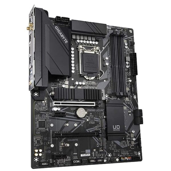 GIGABYTE Z590 AORUS Elite AX ATX Motherboard with Direct 12+1 Phases Digital VRM Design, Full PCIe 4.0* Design, Fully Covered Thermal Design, PCIe 4.0* M.2 with Thermal Guard, DDR4 - Image 3