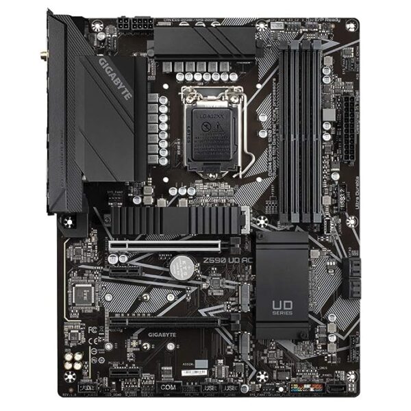 GIGABYTE Z590 AORUS Elite AX ATX Motherboard with Direct 12+1 Phases Digital VRM Design, Full PCIe 4.0* Design, Fully Covered Thermal Design, PCIe 4.0* M.2 with Thermal Guard, DDR4 - Image 5