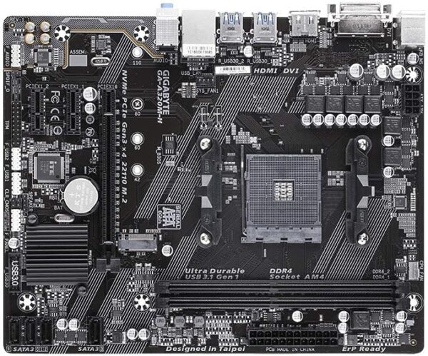 GIGABYTE A320 Ultra Durable MicroATX Motherboard AM4 Socket DDR4 - Image 2