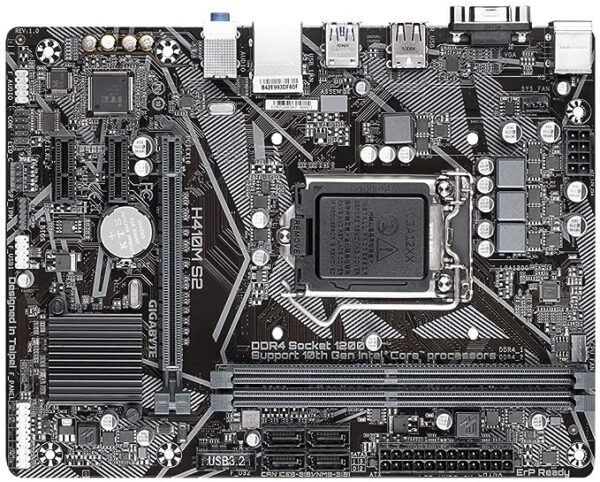 GIGABYTE H410M S2 MicroATX Gaming Motherboard LGA 1200 DDR4 DIMM - Image 5