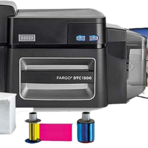HID FARGO YMCKO Ribbon ID Card Printer DTC 1500 (Black)