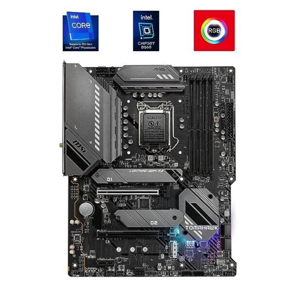 MSI MAG B560 Tomahawk WiFi ATX Gaming Motherboard | Supports 10th/11th Gen Intel Core Processor | LGA 1200 Socket, DDR4, 5066 MHz, 3 x M.2 Slots | USB 3.2 Gen 2, Type-C, 2.5G LAN, DP/HDMI | Wi-Fi 6E - Image 7