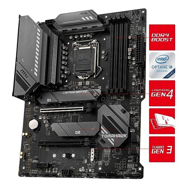 MSI MAG B560 Tomahawk WiFi ATX Gaming Motherboard | Supports 10th/11th Gen Intel Core Processor | LGA 1200 Socket, DDR4, 5066 MHz, 3 x M.2 Slots | USB 3.2 Gen 2, Type-C, 2.5G LAN, DP/HDMI | Wi-Fi 6E - Image 6