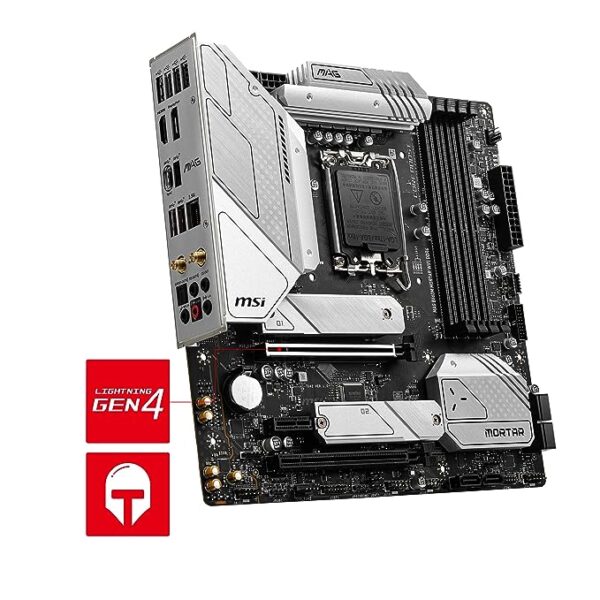 MSI MAG B660M Mortar MicroATX Gaming Motherboard LGA 1700 DDR4 (Intel Core 12th Gen Processors) - Image 5