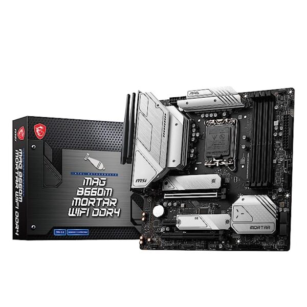 MSI MAG B660M Mortar MicroATX Gaming Motherboard LGA 1700 DDR4 (Intel Core 12th Gen Processors)