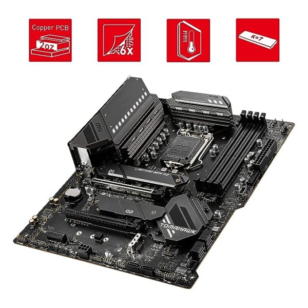 MSI MAG B560 Tomahawk WiFi ATX Gaming Motherboard | Supports 10th/11th Gen Intel Core Processor | LGA 1200 Socket, DDR4, 5066 MHz, 3 x M.2 Slots | USB 3.2 Gen 2, Type-C, 2.5G LAN, DP/HDMI | Wi-Fi 6E - Image 5