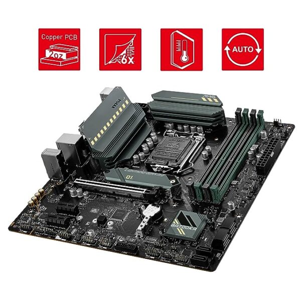 MSI MAG B560M Bazooka Micro-ATX Gaming Motherboard (10th11th Gen Intel Core, LGA 1200 Socket, DDR4, 5066+ MHz, 2 x M.2 Slots, USB 3.2 Gen 2, 2.5G LAN, DPHDMI) - Image 5