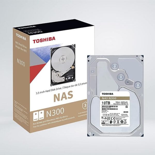 TOSHIBA N300 Internal 10TB NAS HDD 7200 RPM Hard Drive - Image 2