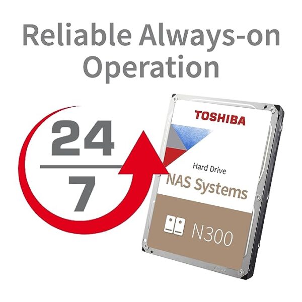 TOSHIBA N300 Internal 10TB NAS HDD 7200 RPM Hard Drive - Image 4