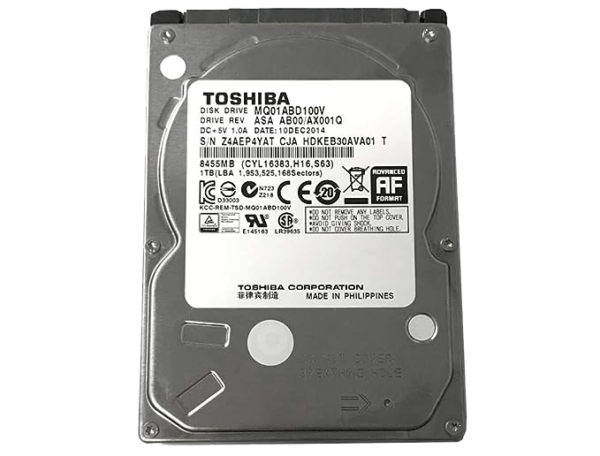 Toshiba 1TB 5400RPM 8MB Cache SATA 3.0Gb/s 2.5 inch PS3/PS4 Hard Drive - 3 Year Warranty