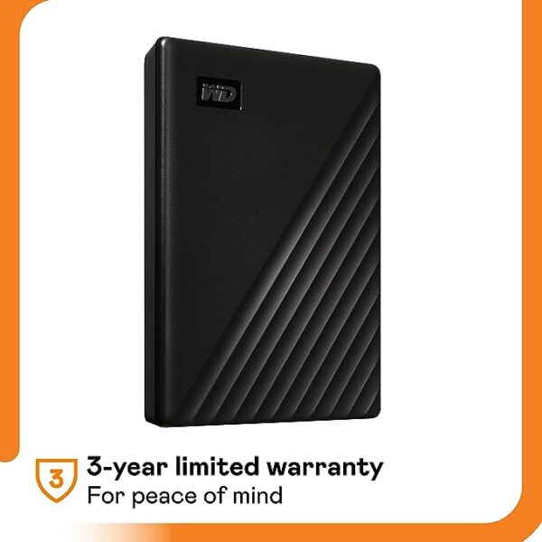 Western Digital WD 1TB My Passport Portable Hard Disk Drive, USB 3.0 with  Automatic Backup, 256 Bit AES Hardware Encryption,Password Protection,Compatible with Windows and Mac, External HDD-Black - Image 6