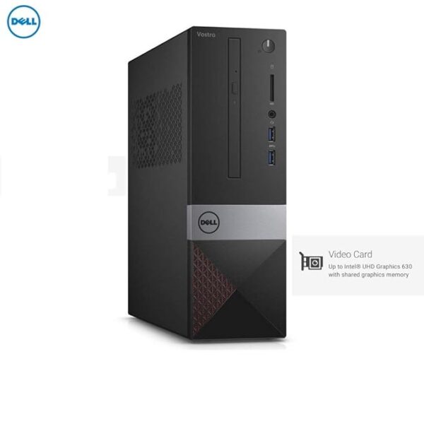 Dell Vostro 3470-2018 SFF Desktop - Intel Core i3-8100 8th Gen, 4 GB DDR4, 1 TB, Ubuntu (Black) - Image 2