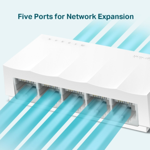 TP-Link LS1005 5-Port 10/100Mbps Desktop Switch - Image 4